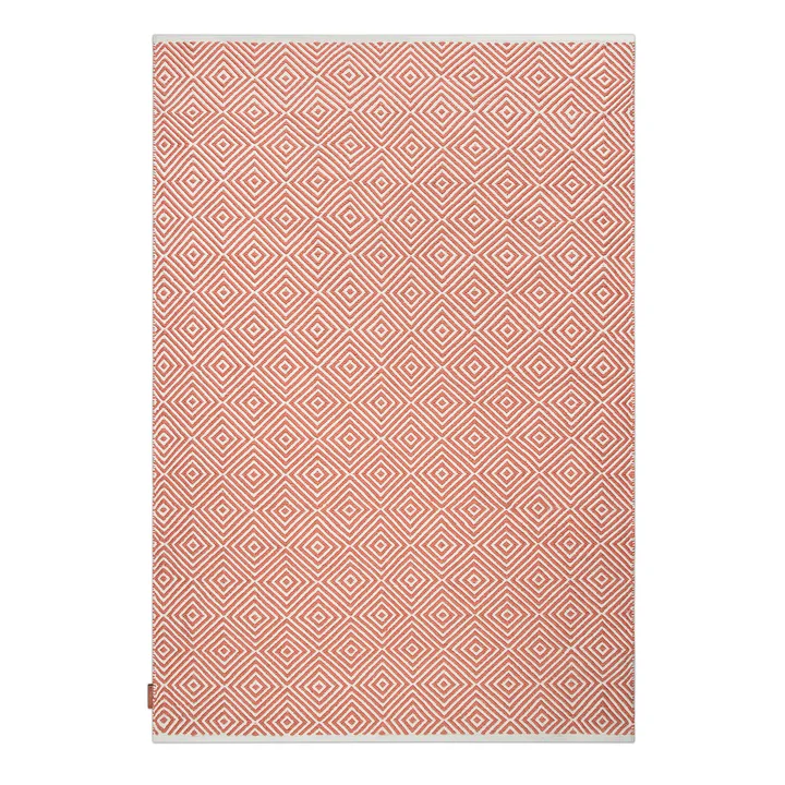 菱形地毯140x200cm - 焦橙色 - Formgatan