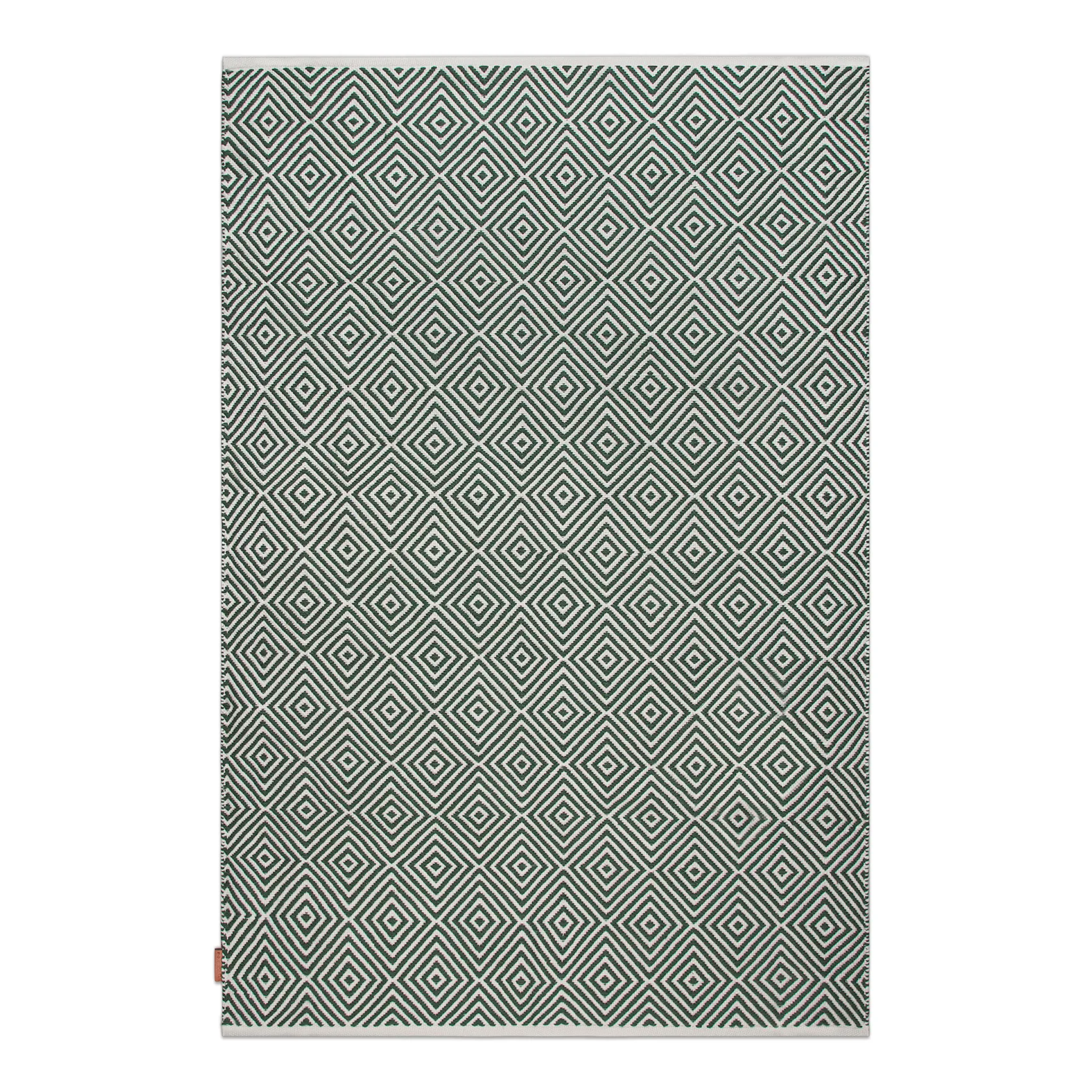 菱形地毯170x230cm, 绿色 Formgatan