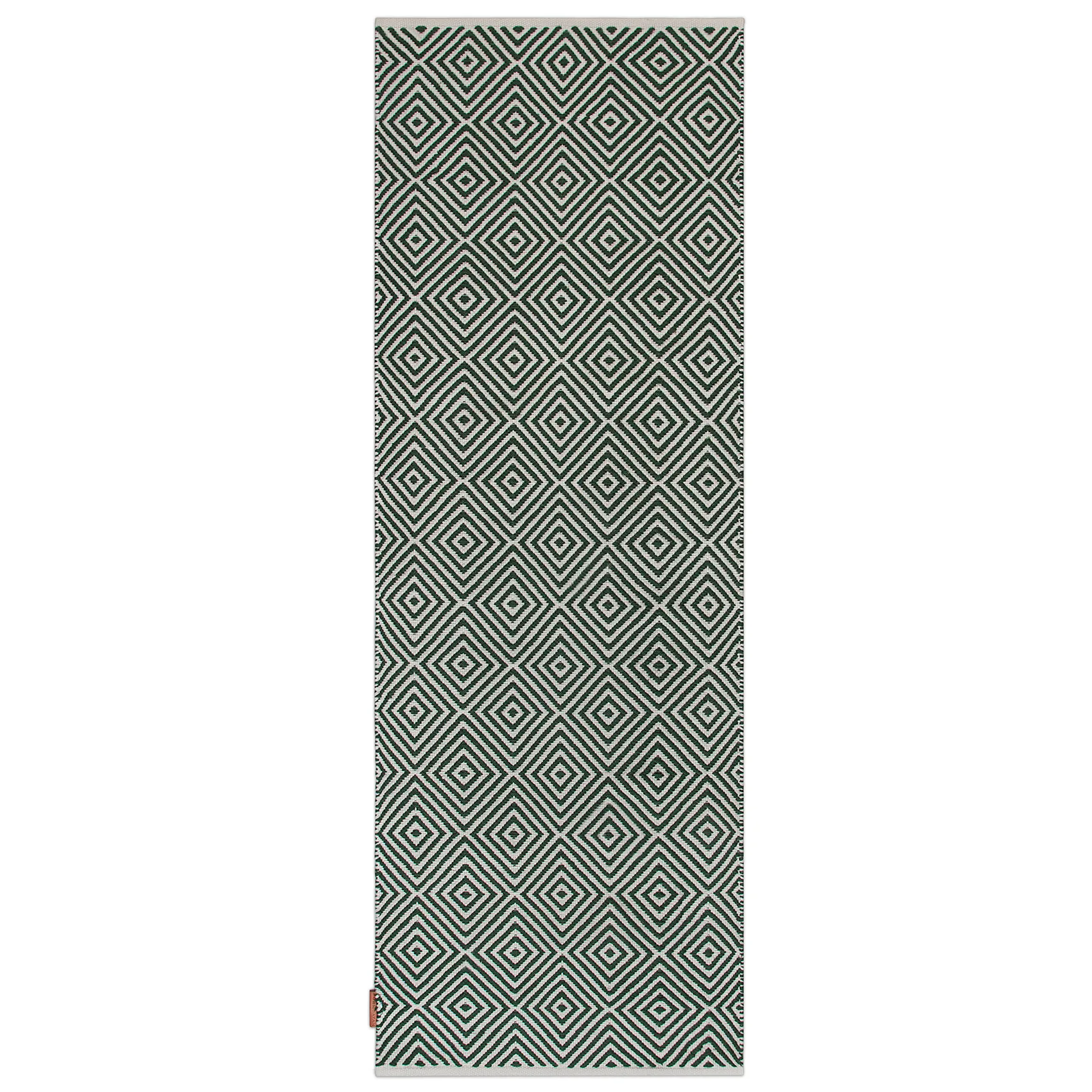 菱形地毯70x200cm, 绿色 Formgatan