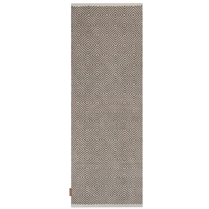 菱形地毯70x200cm - 灰色 - Formgatan