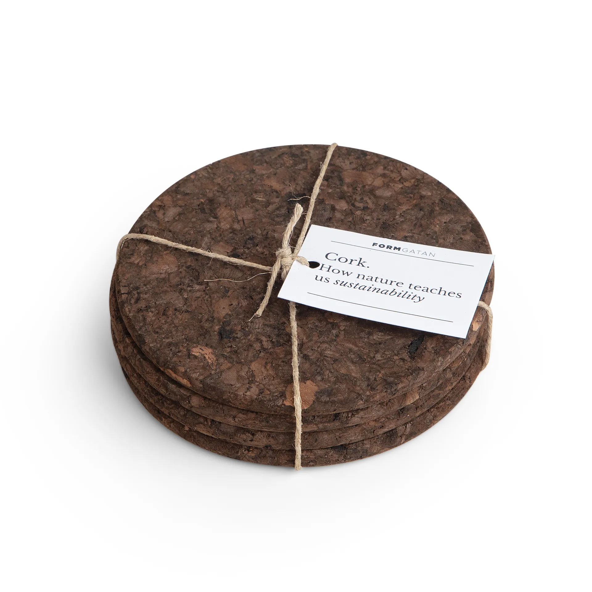 Cork coaster 四件套装, smoked Formgatan