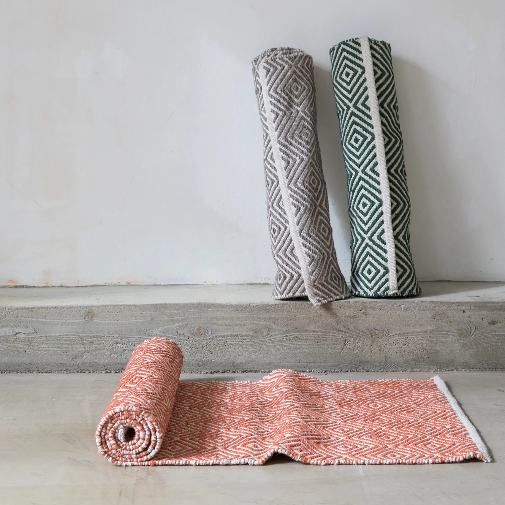 Diamond 地毯  70x200 cm, 绿色 Formgatan