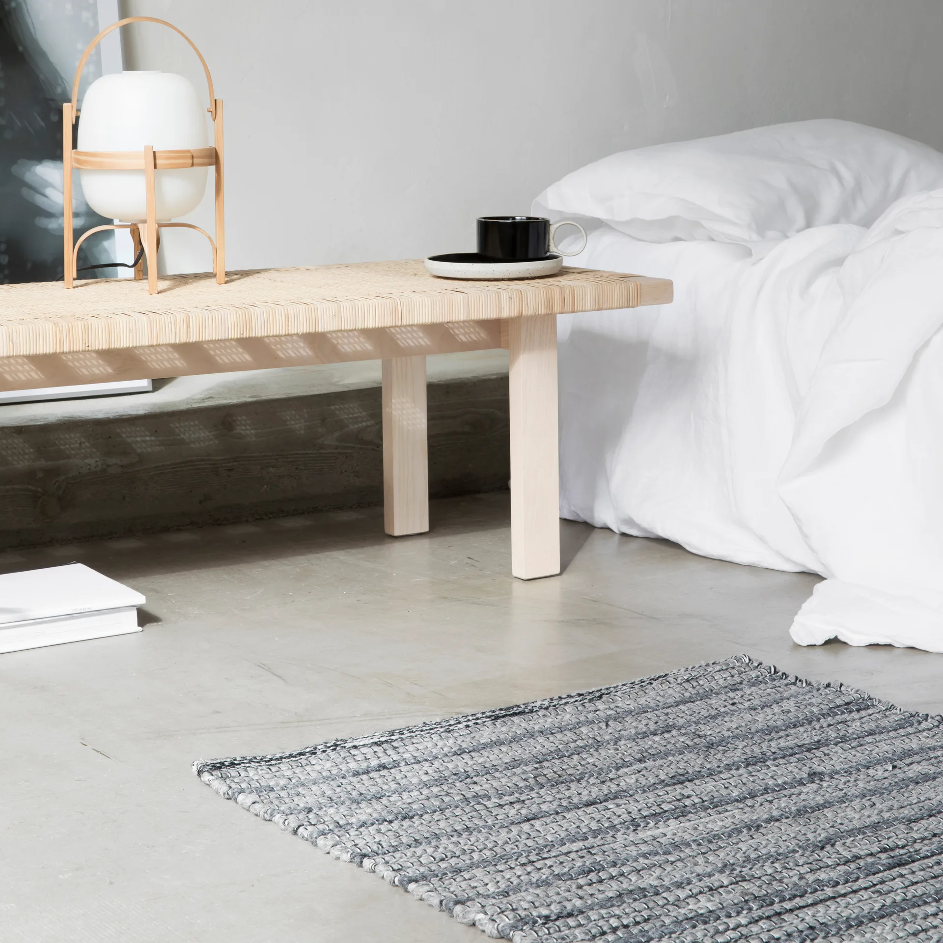 Stripe 地毯  70x200 cm, 灰色 Formgatan