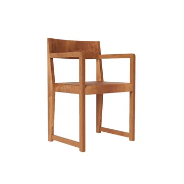 Armrest Chair 01 扶手椅 - 深棕色桦木 - FRAMA