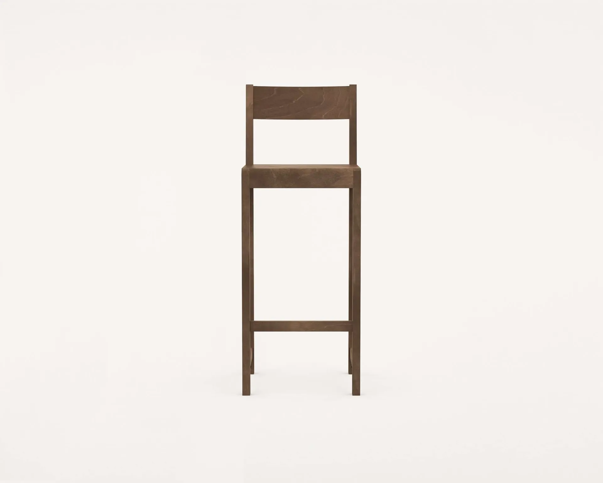 Bar Chair 01 吧椅, 深棕色桦木，76 cm FRAMA