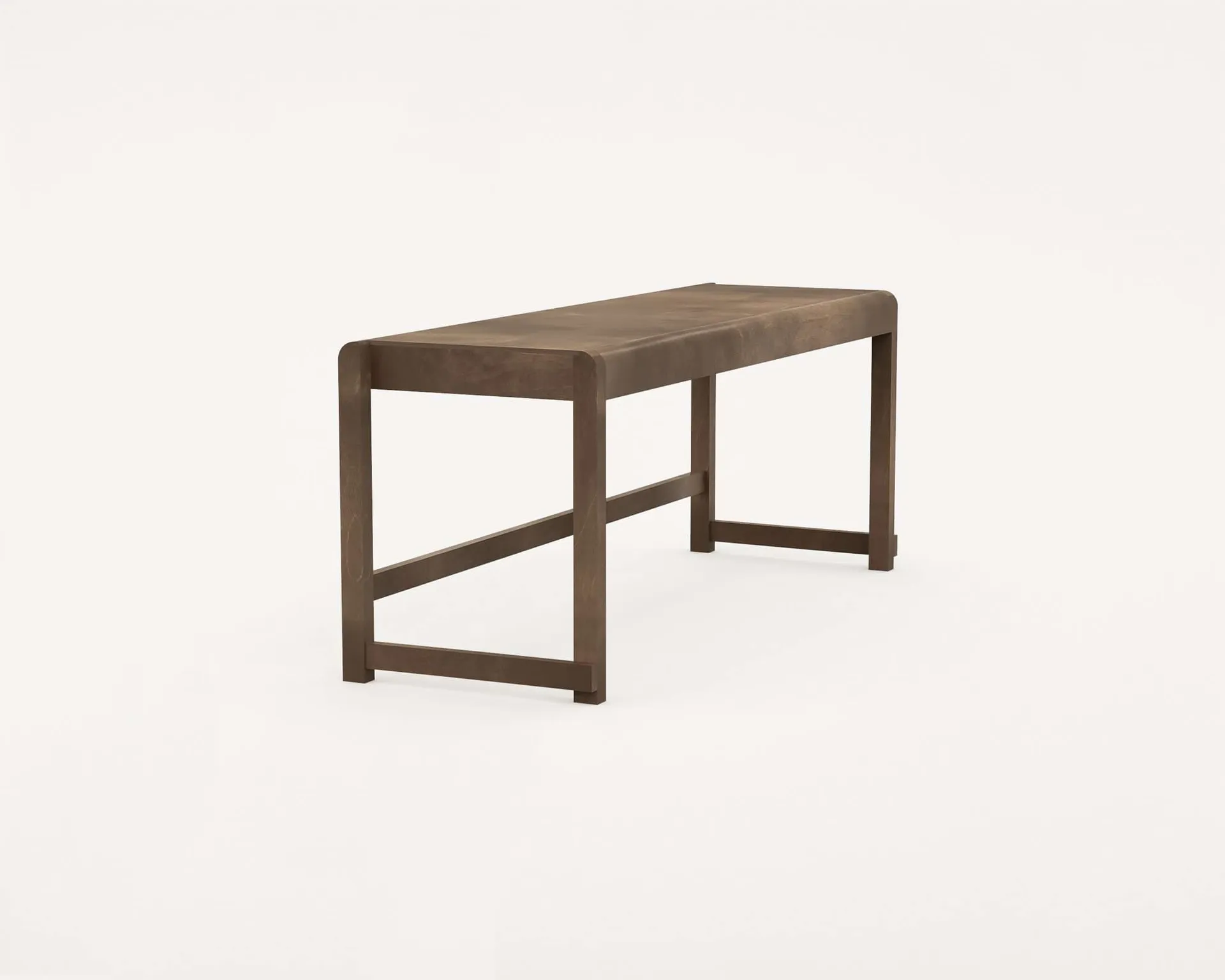 Bench 01 长凳, 深棕色桦木, 114,6x37x46 cm FRAMA
