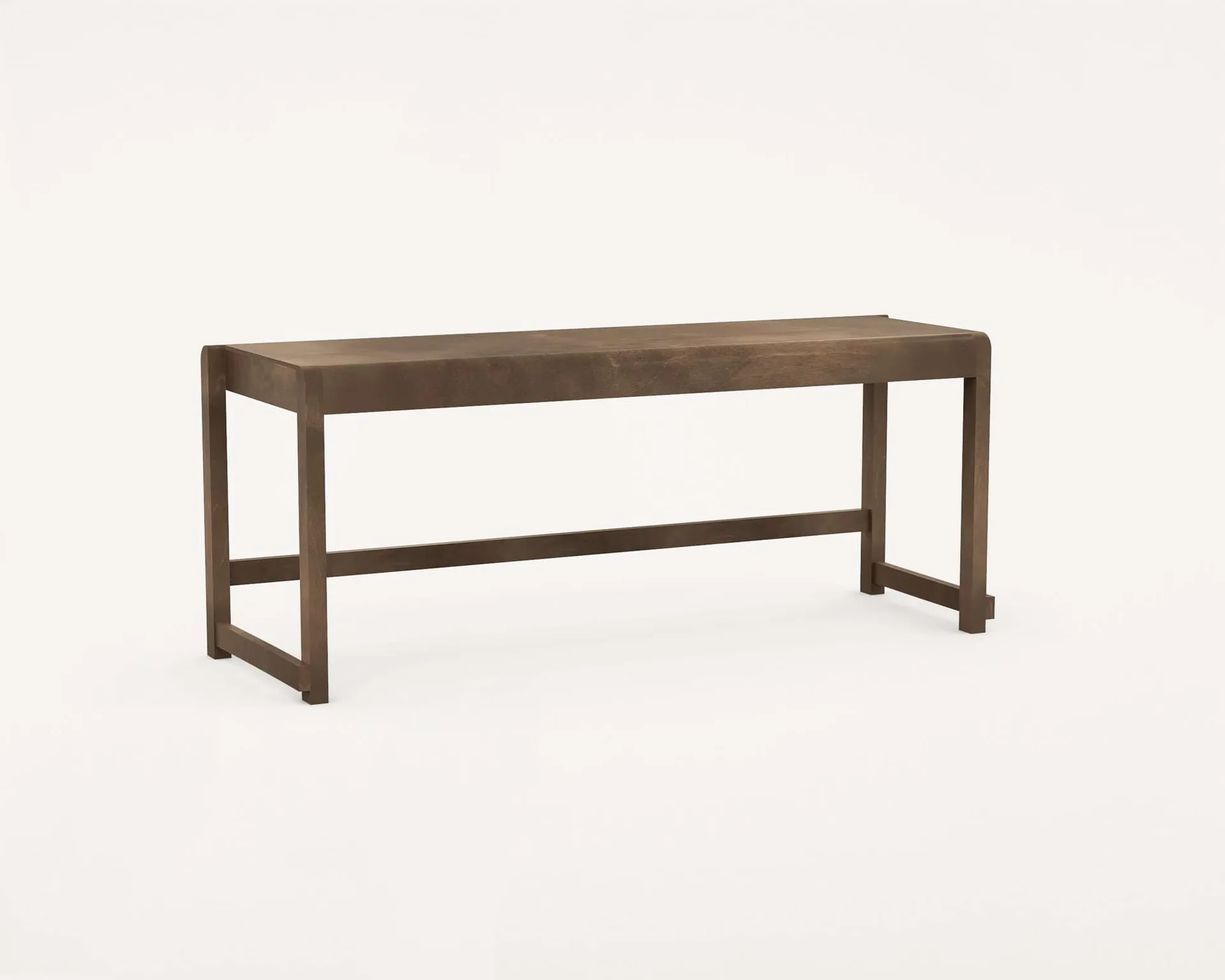 Bench 01 长凳, 深棕色桦木, 114,6x37x46 cm FRAMA