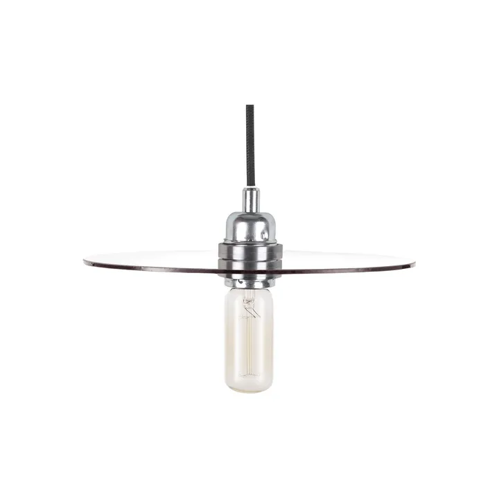 Circle Shade pendel - 烟熏玻璃-钢，Ø25 cm - FRAMA