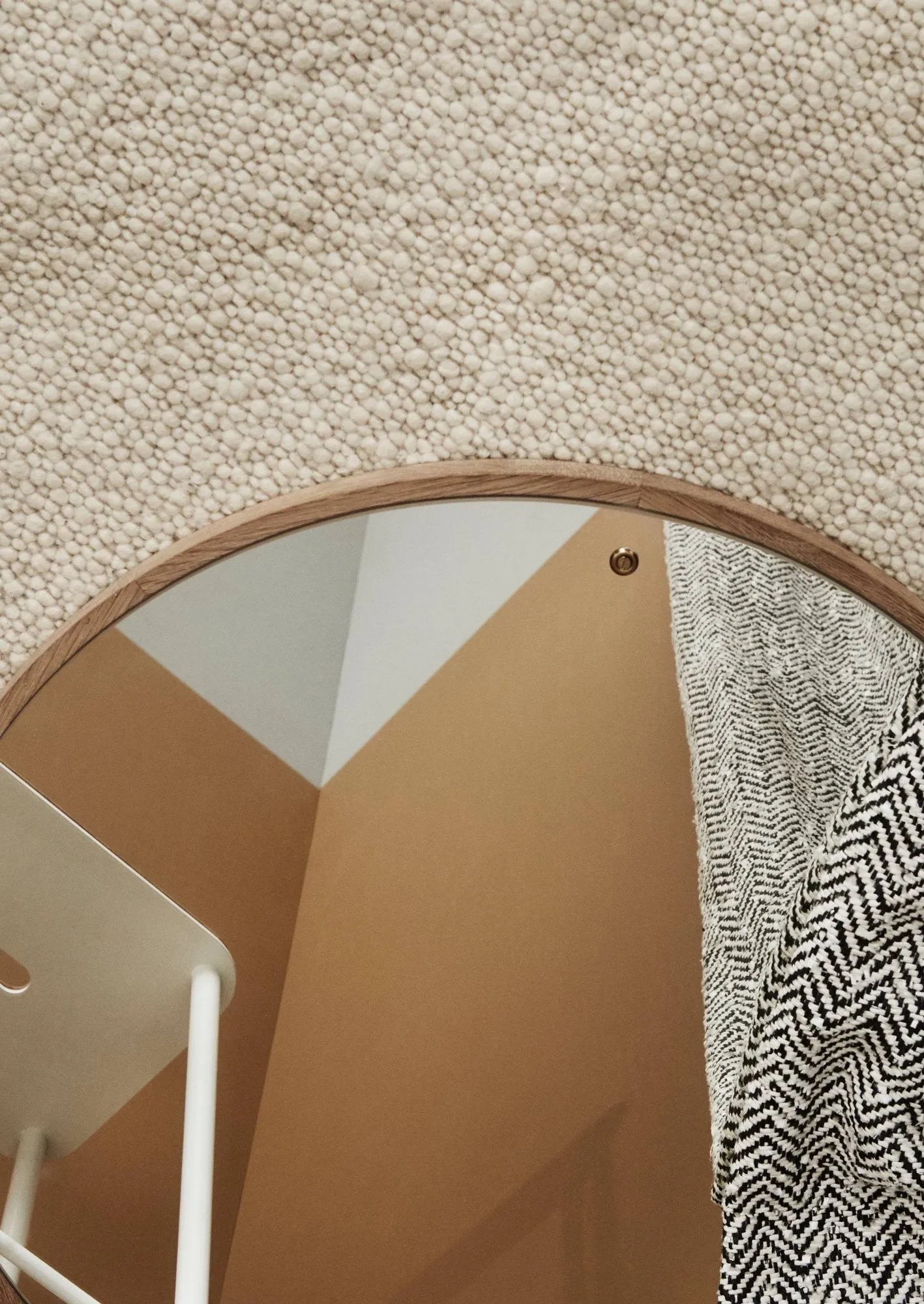 CM Circle 镜子, 橡木, medium, Ø60 cm FRAMA
