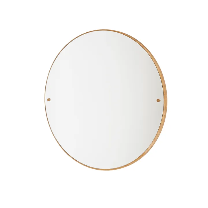 CM Circle spegel - 橡木, large, Ø70 cm - FRAMA