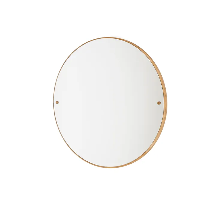 CM Circle spegel - 橡木, medium, Ø60 cm - FRAMA