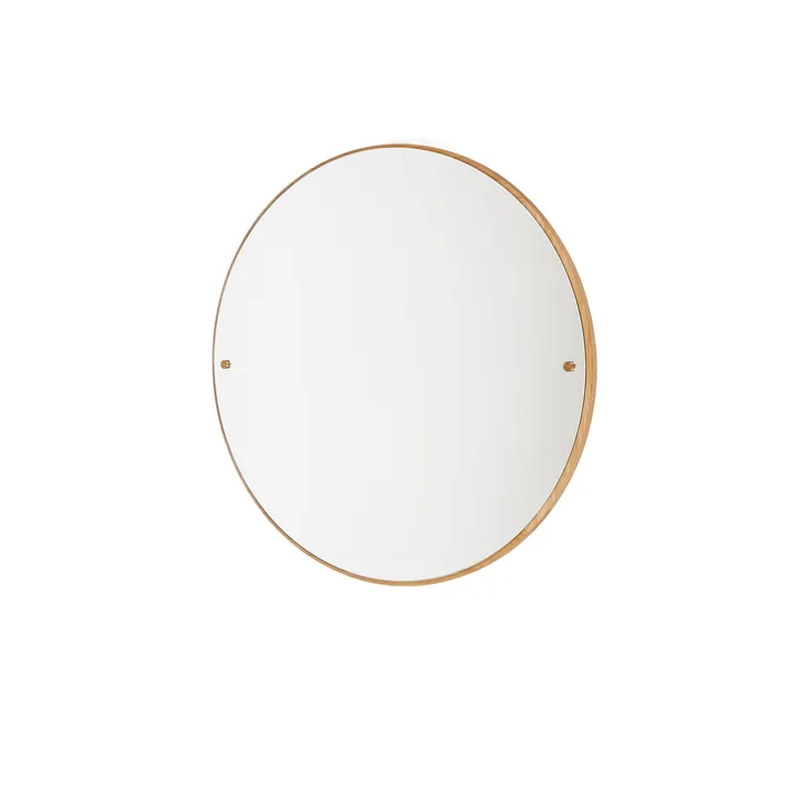 CM Circle spegel - 橡木, small, Ø45 cm - FRAMA