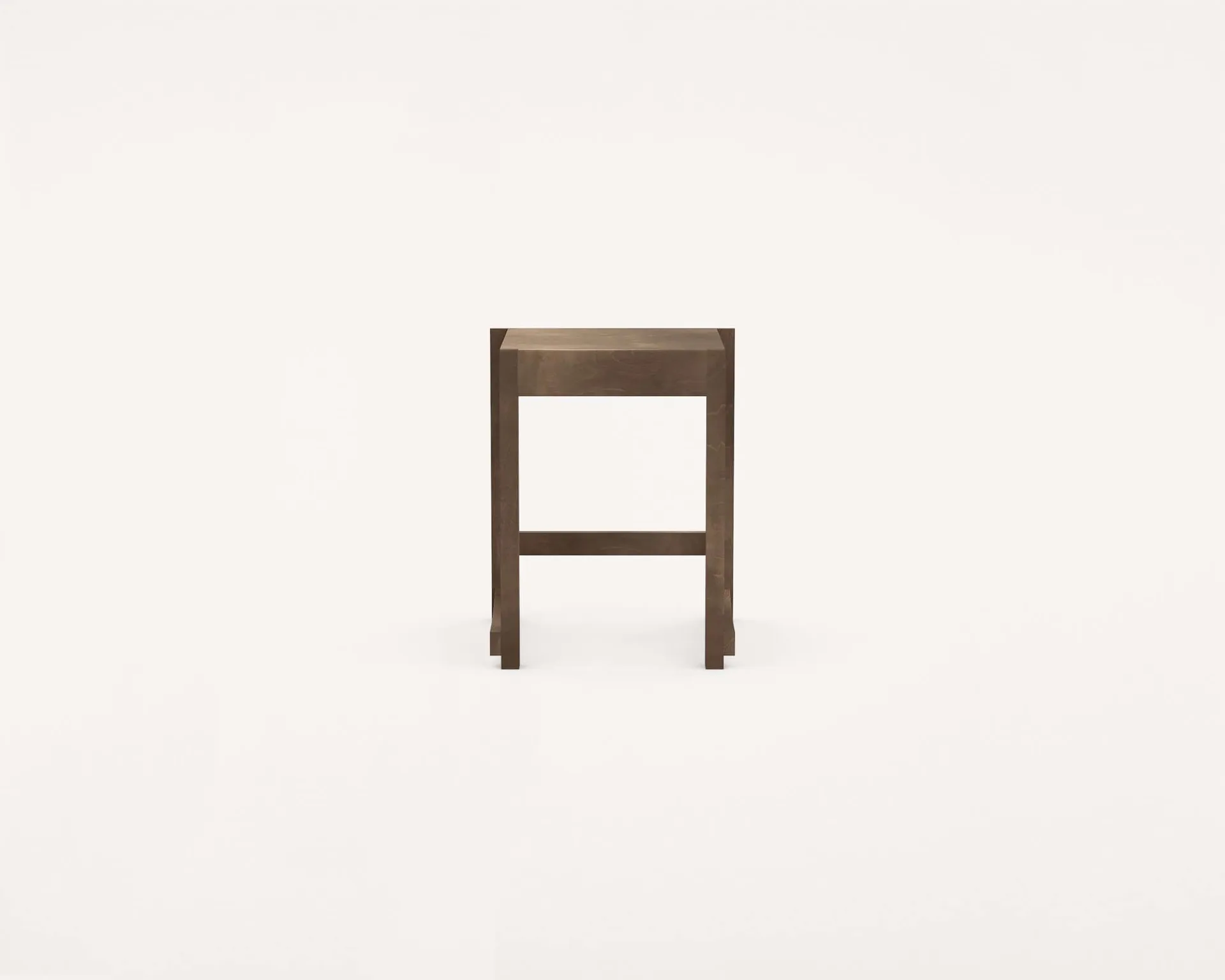 Low Stool 01 凳子, 深棕色桦木 FRAMA
