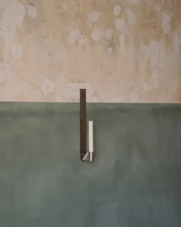 Ornament 壁挂烛台 - 不锈钢, long, 35,8 cm - FRAMA