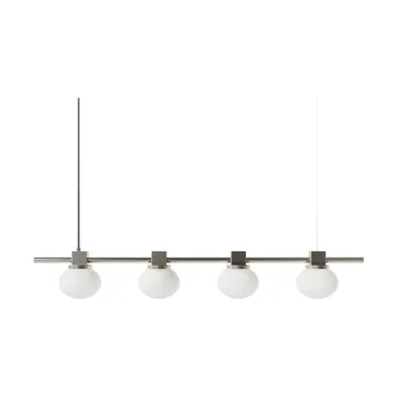 Ovoid Pendant Light Quadruple 吊灯 - 不锈钢，乳白玻璃 - FRAMA