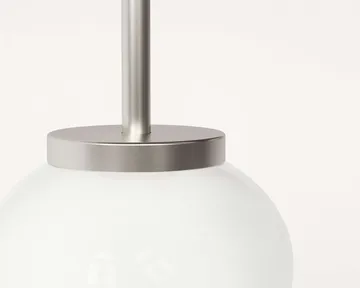 Ovoid Pendant Light Single 吊灯 - 不锈钢，乳白玻璃 - FRAMA
