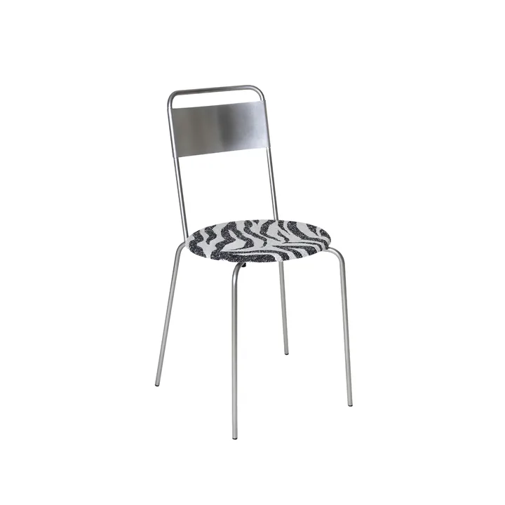 Petit Rond stol - 不锈钢-Zebra 布艺 - FRAMA