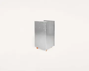 Rivet Cart 带轮边桌 - 铝，32,8x33,8x65 cm - FRAMA
