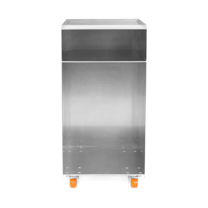 Rivet Cart avlastningsbord med hjul - 铝，32,8x33,8x65 cm - FRAMA