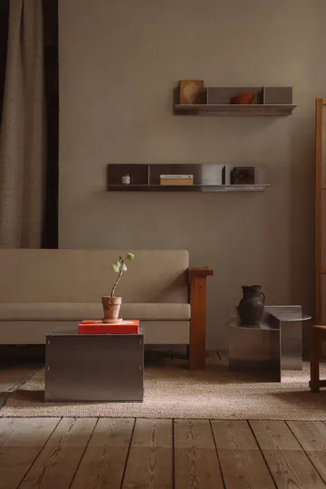 Rivet Shelf 壁挂置物架 - Aluminium, small, 87,6x20,6x22,1 cm - FRAMA
