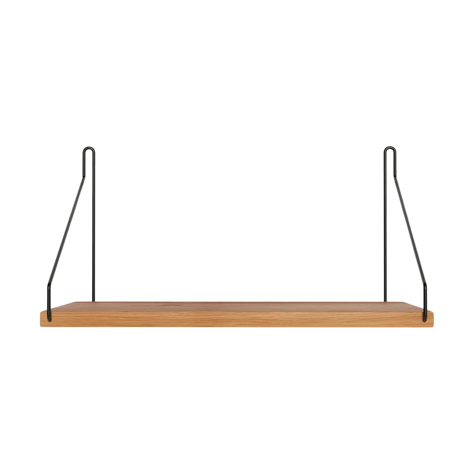 Single Shelf 壁架, 橡木-黑色, 40x20 cm FRAMA