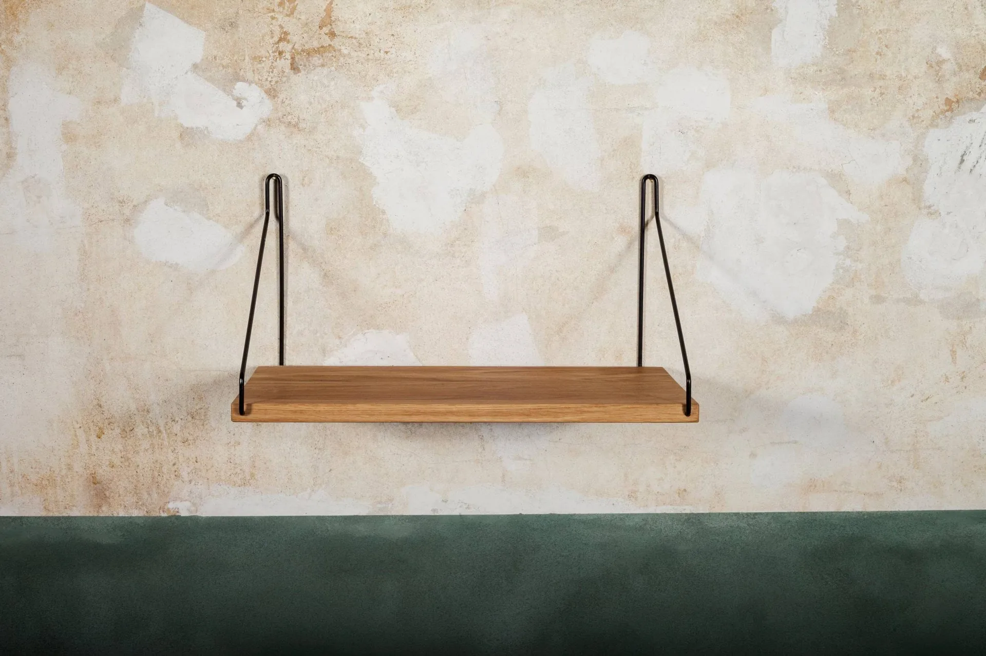 Single Shelf 壁架, 橡木-黑色, 40x20 cm FRAMA