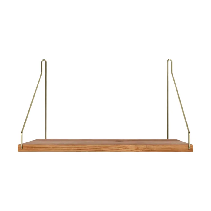Single Shelf 壁架 - 橡木-黄铜, 40x27 cm - FRAMA