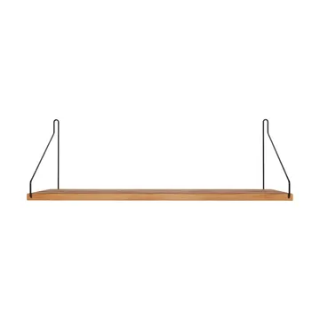 Single Shelf 壁架 - 橡木-黑色, 60x20 cm - FRAMA