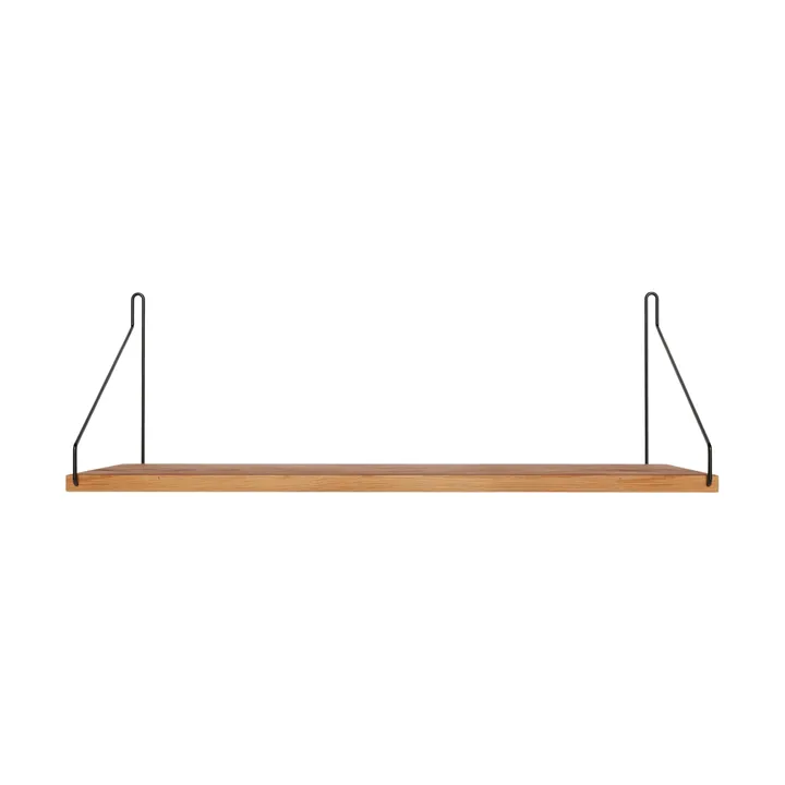 Single Shelf 壁架 - 橡木-黑色, 60x20 cm - FRAMA