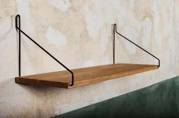 Single Shelf 壁架 - 橡木-黑色, 60x20 cm - FRAMA