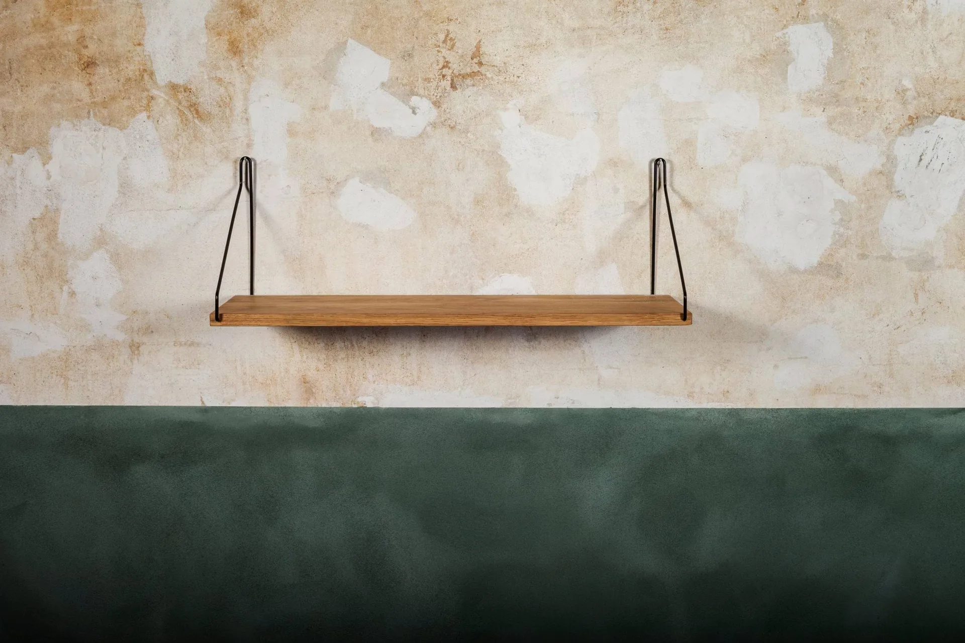 Single Shelf 壁架, 橡木-黑色, 60x20 cm FRAMA