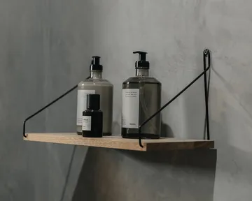 Single Shelf 壁架 - 橡木-黑色, 60x20 cm - FRAMA