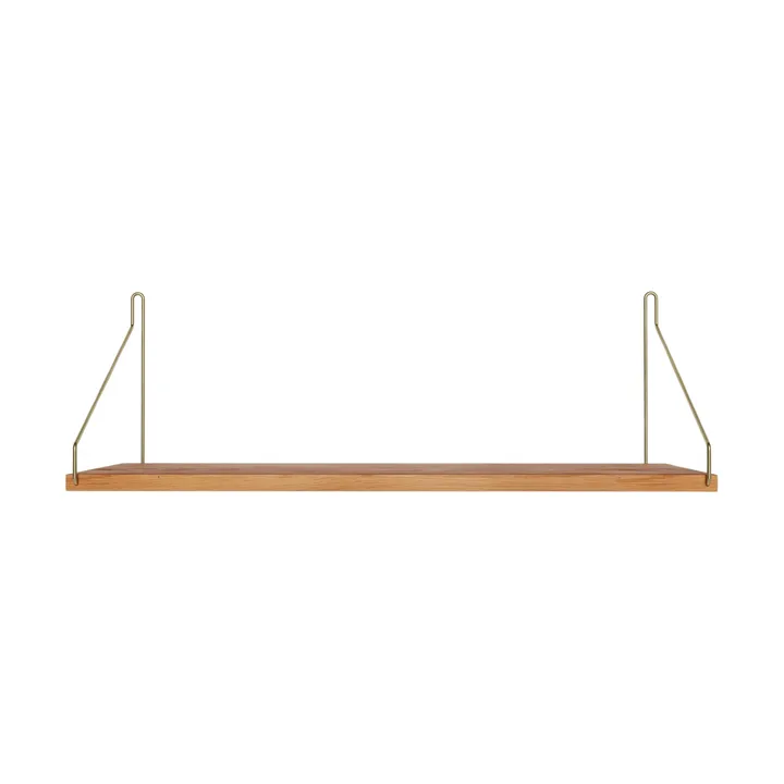 Single Shelf 壁架 - 橡木-黄铜, 60x20 cm - FRAMA