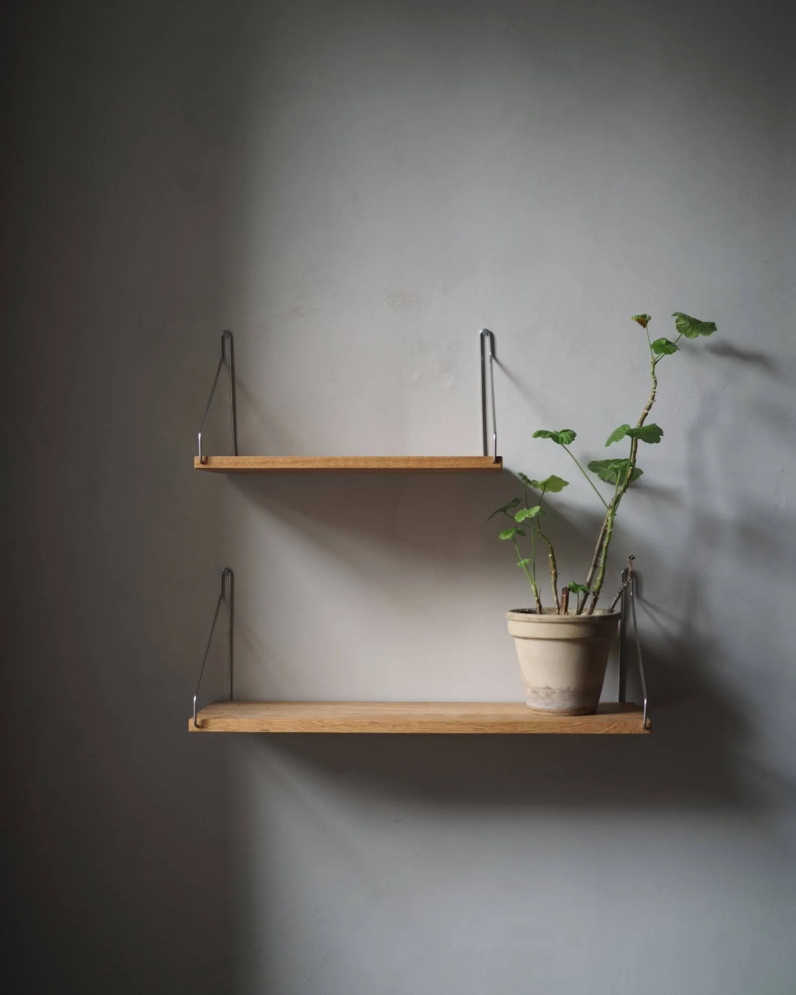Single Shelf 壁架, 橡木-不锈钢，60x20 cm FRAMA