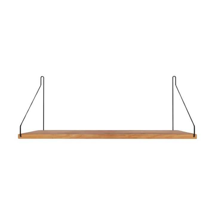 Single Shelf 壁架 - 橡木-黑色, 60x27 cm - FRAMA