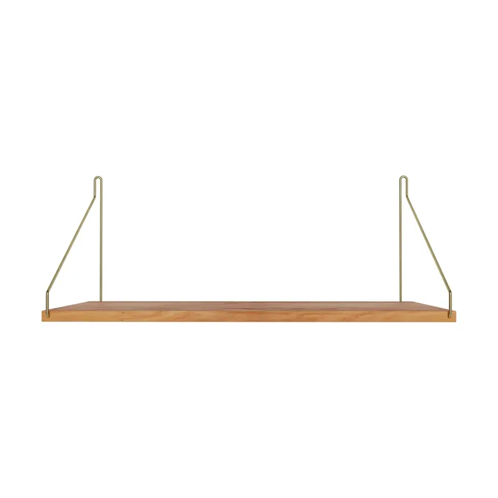 Single Shelf 壁架 - 橡木-黄铜, 60x27 cm - FRAMA