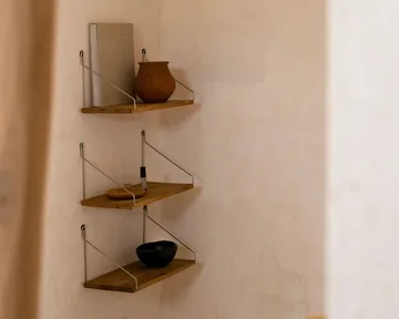 Single Shelf 壁架 - 橡木-不锈钢, 60x27 cm - FRAMA