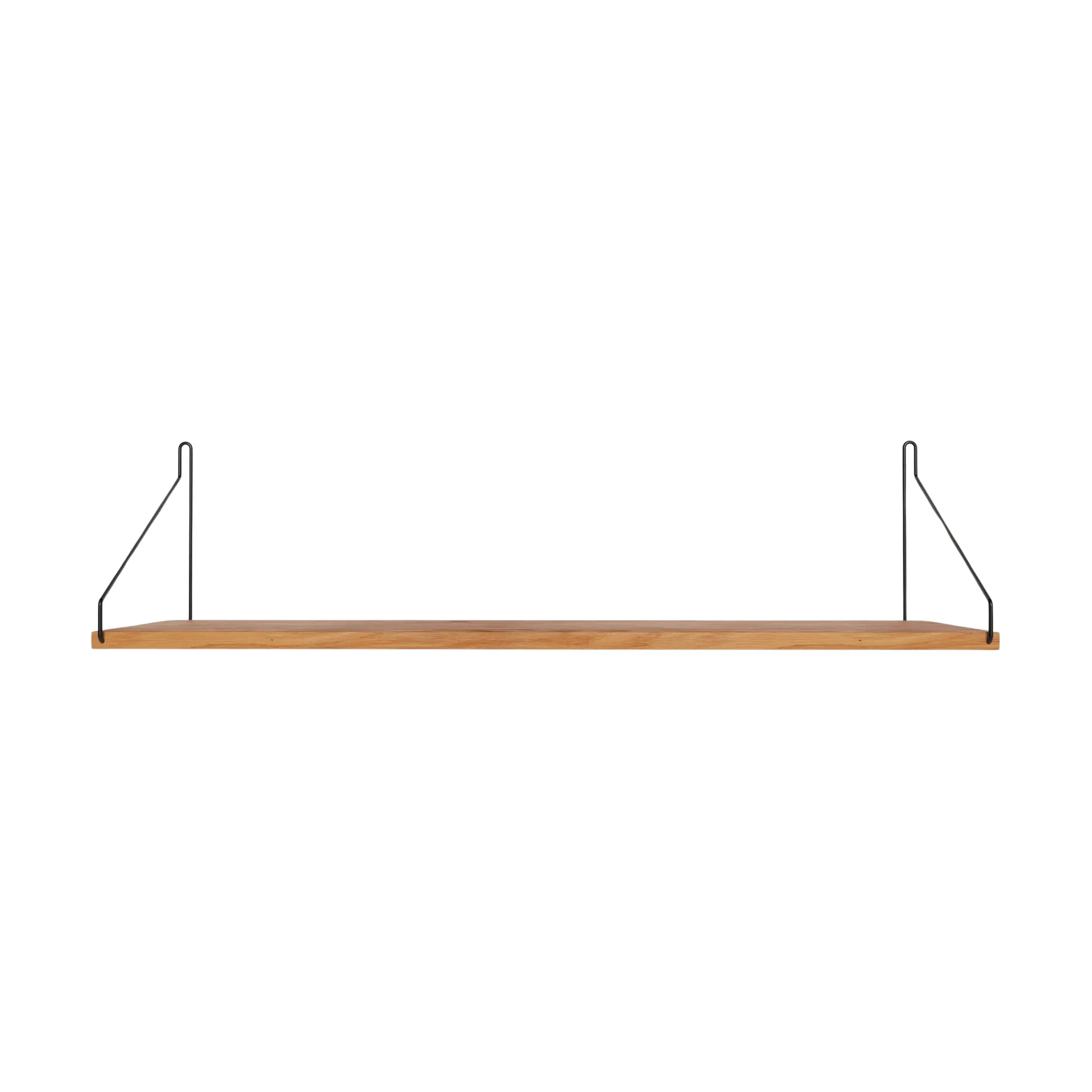 Single Shelf 壁架, 橡木-黑色, 80x20 cm FRAMA
