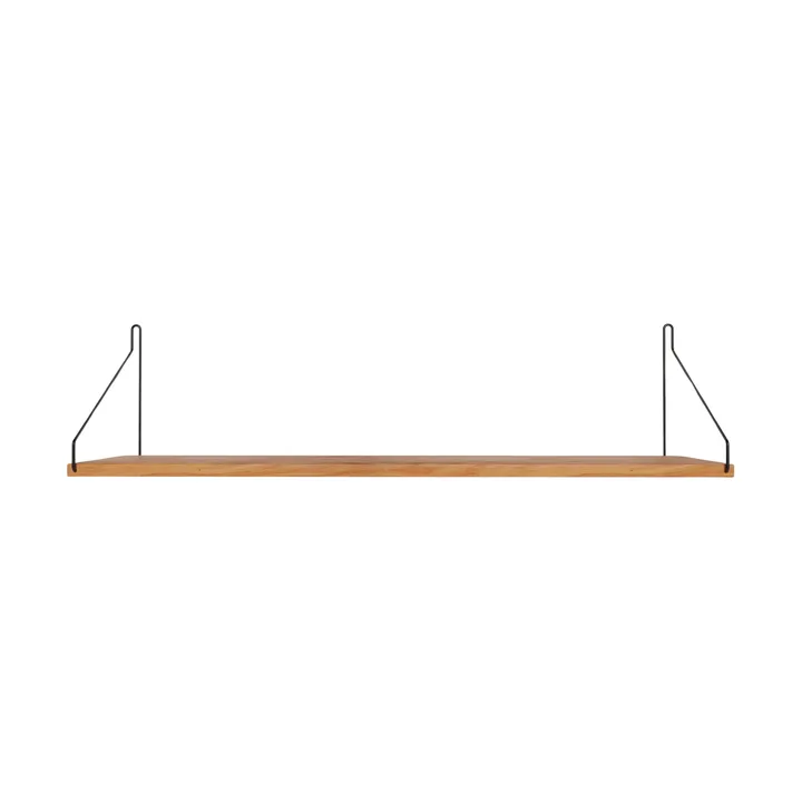 Single Shelf 壁架 - 橡木-黑色, 80x20 cm - FRAMA