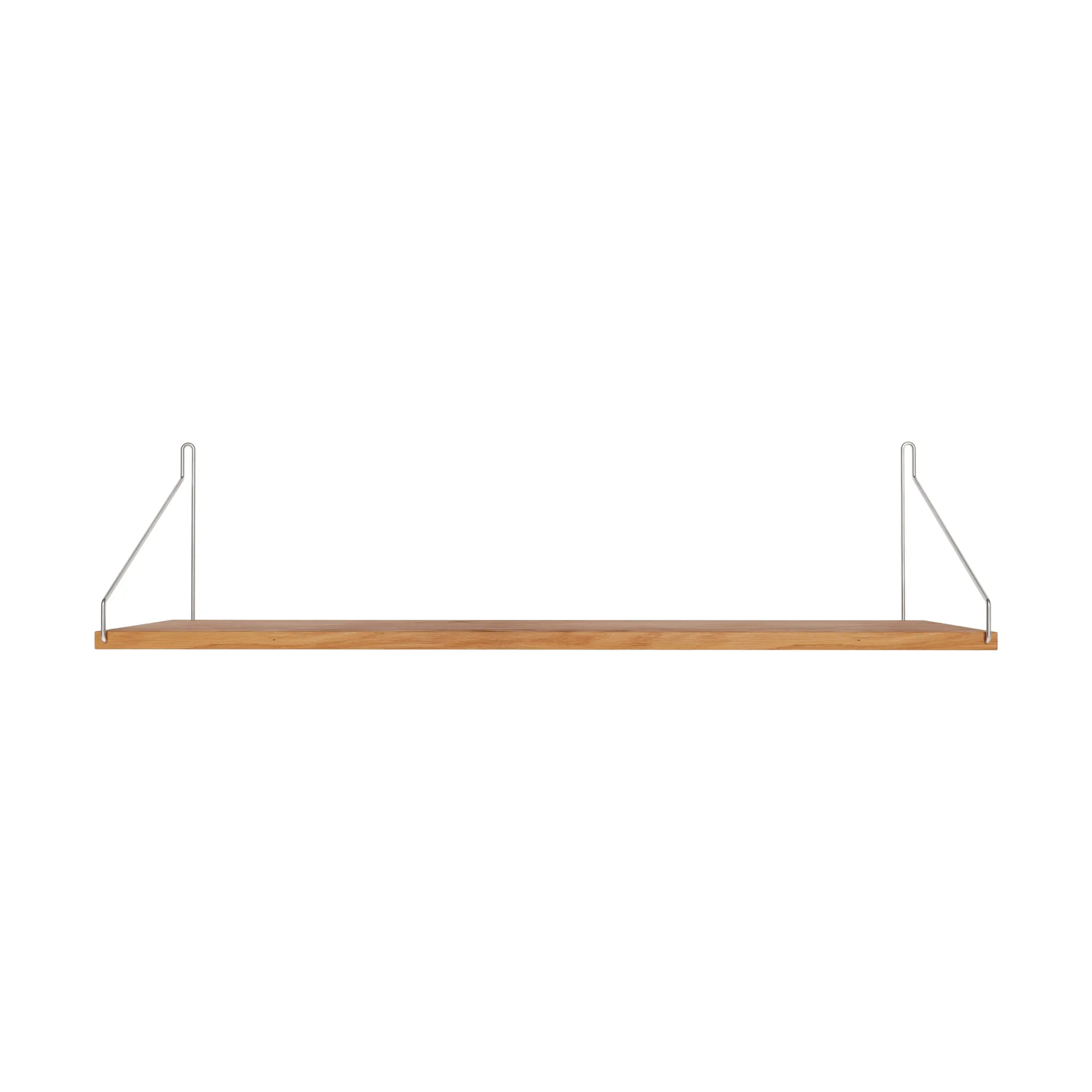 Single Shelf 壁架, 橡木-不锈钢, 80x20 cm FRAMA