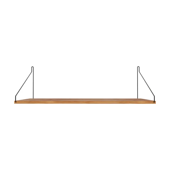 Single Shelf 壁架 - 橡木-黑色, 80x27 cm - FRAMA