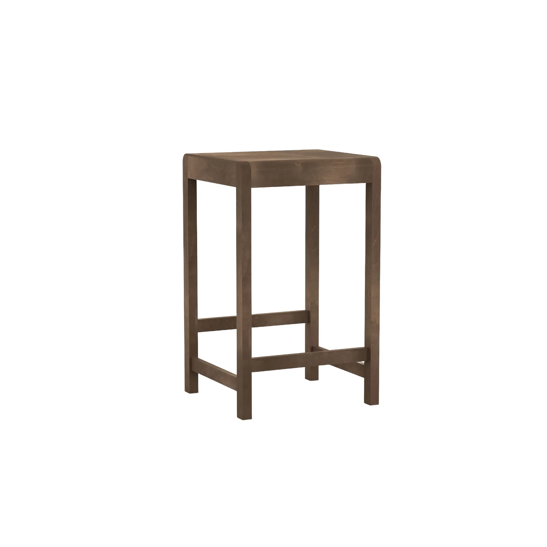 Stool 01 吧凳, 深棕色桦木，65 cm FRAMA