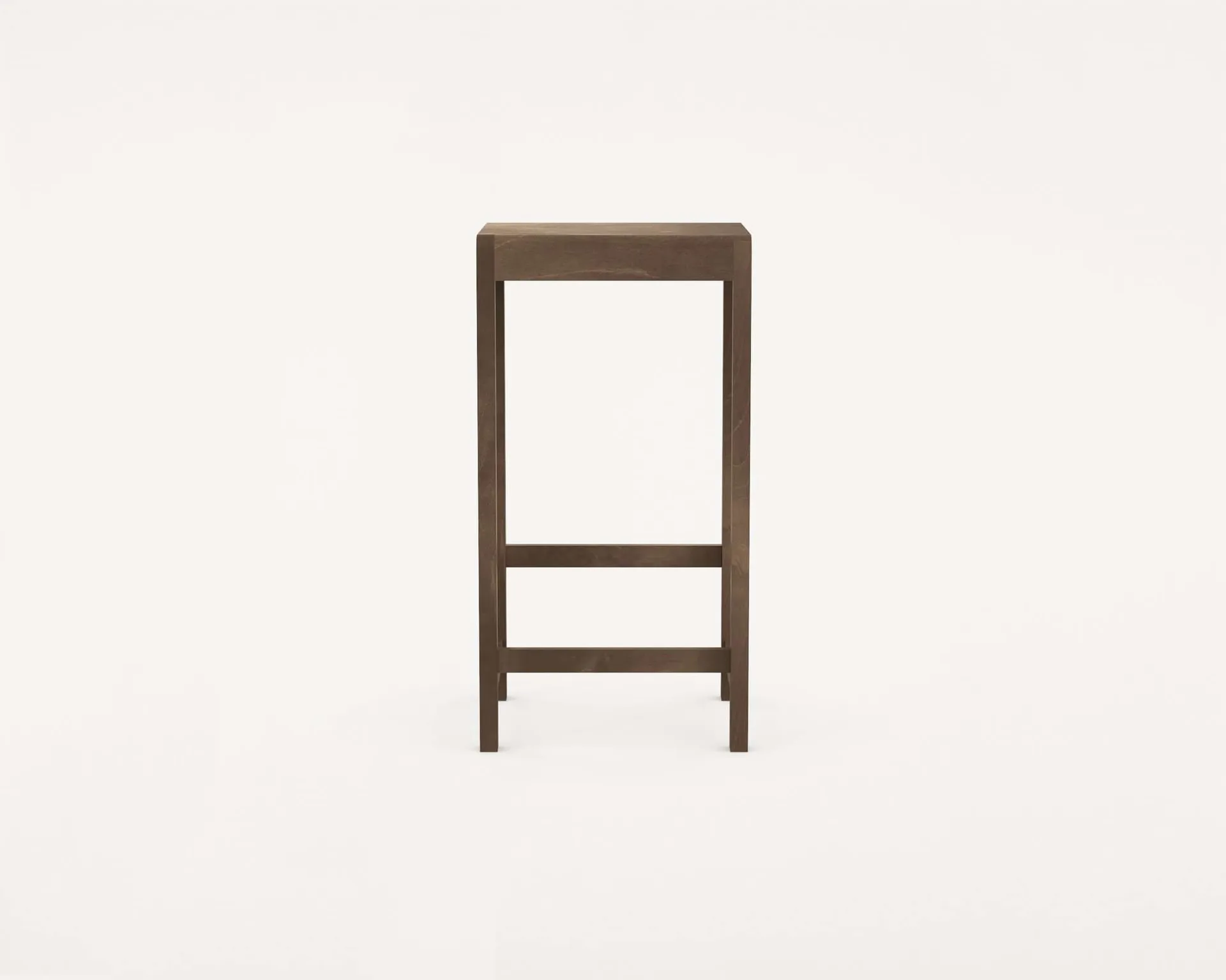 Stool 01 吧凳, 深棕色桦木，76 cm FRAMA