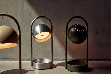 Ball 球形便携金属台灯 - 沙灰色_32cm - Frandsen