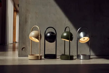Ball 球形便携金属台灯 - 沙灰色_32cm - Frandsen
