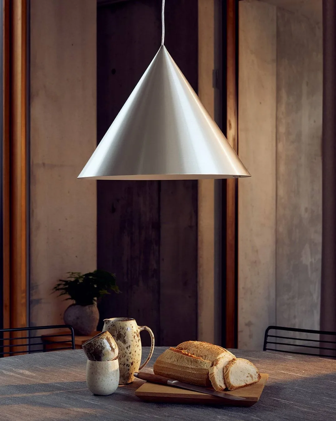 Benjamin XL 本杰明系列金属吊灯, 拉丝铝色_Ø30cm Frandsen