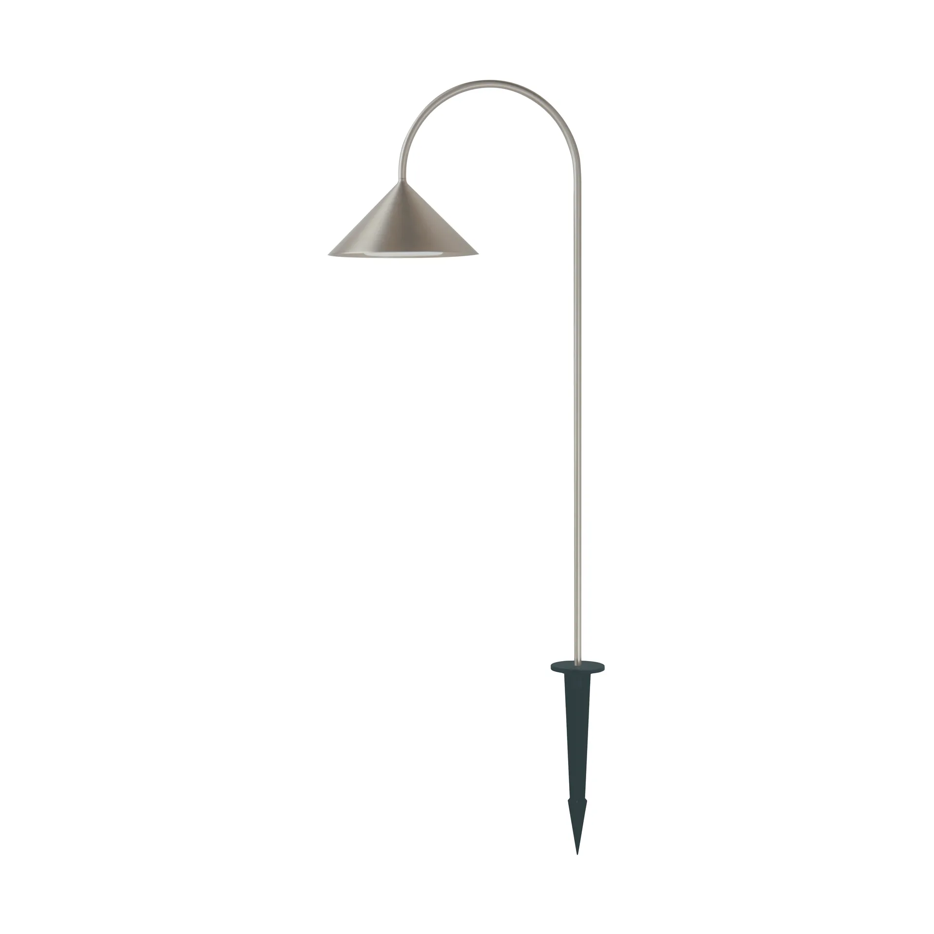 Grasp Garden Spear 插地式花园金属灯, 拉丝不锈钢色_82cm Frandsen