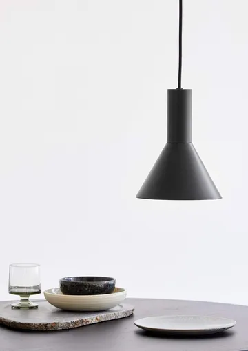 Lyss 莱斯系列金属吊灯 - 哑光黑色_Ø18cm - Frandsen
