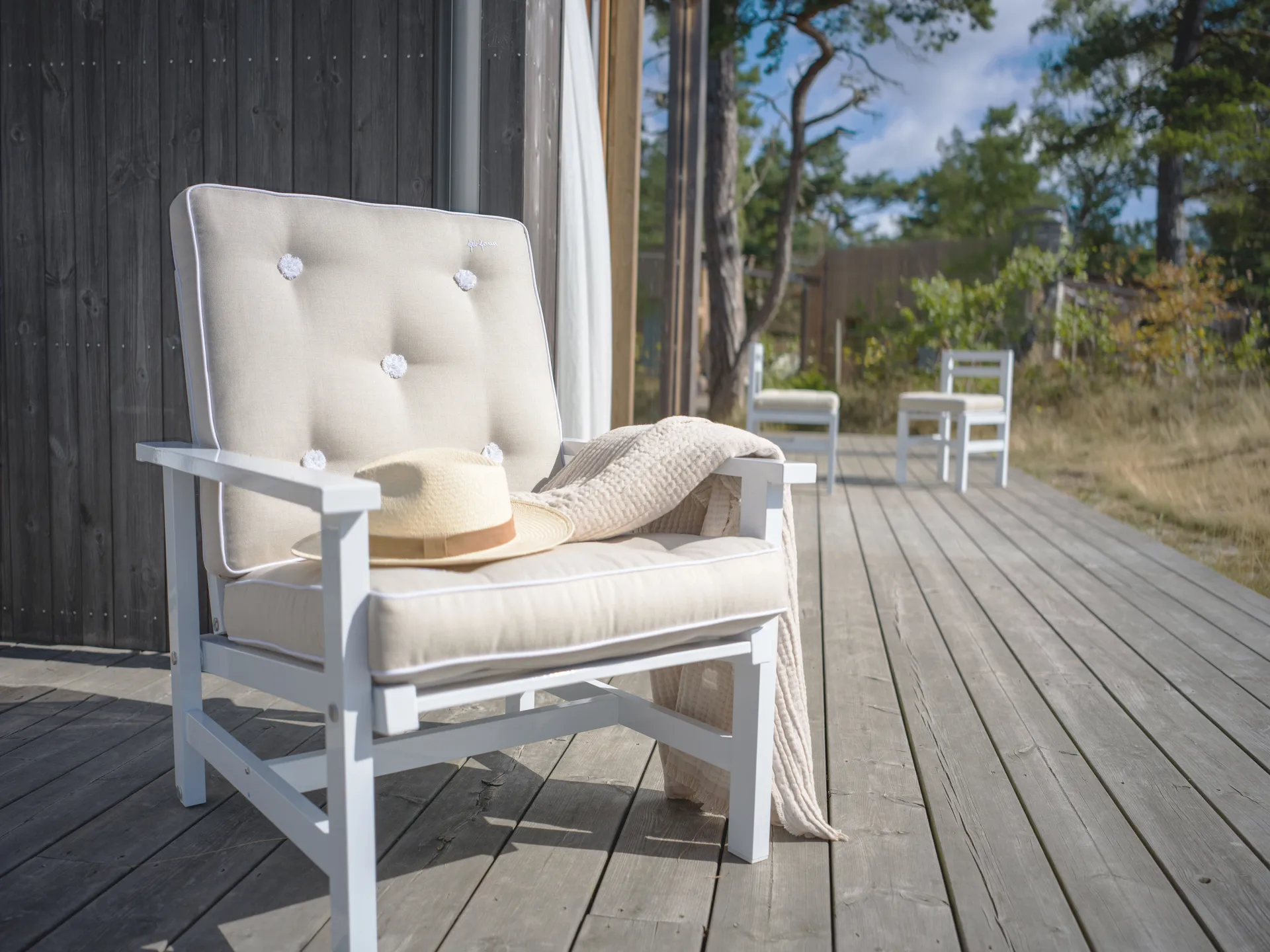 05 扶手椅, 白色 Fri Form