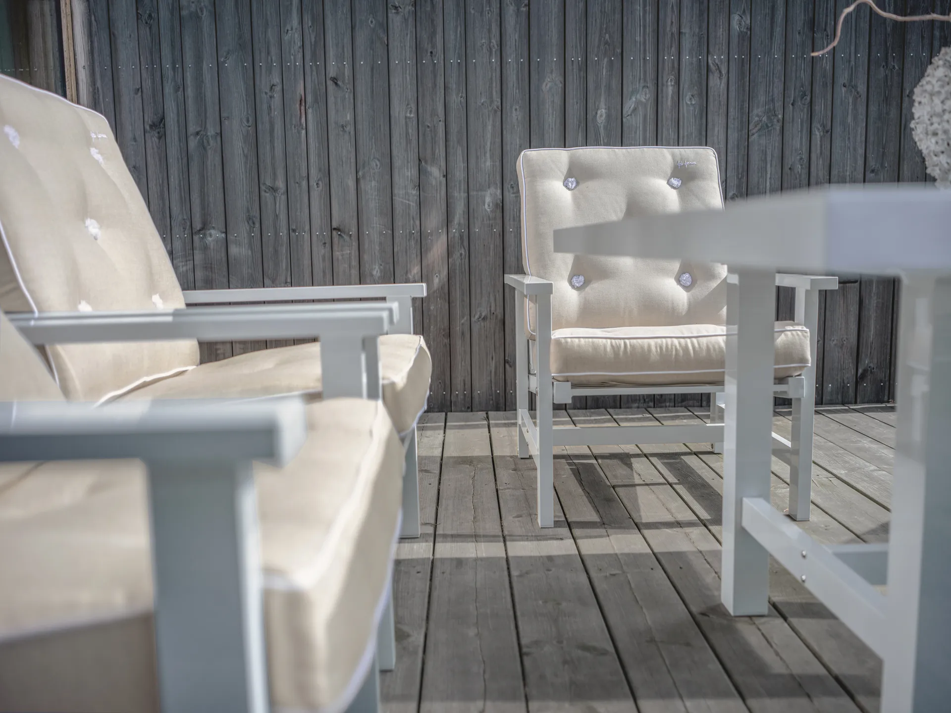 05 扶手椅, 白色 Fri Form